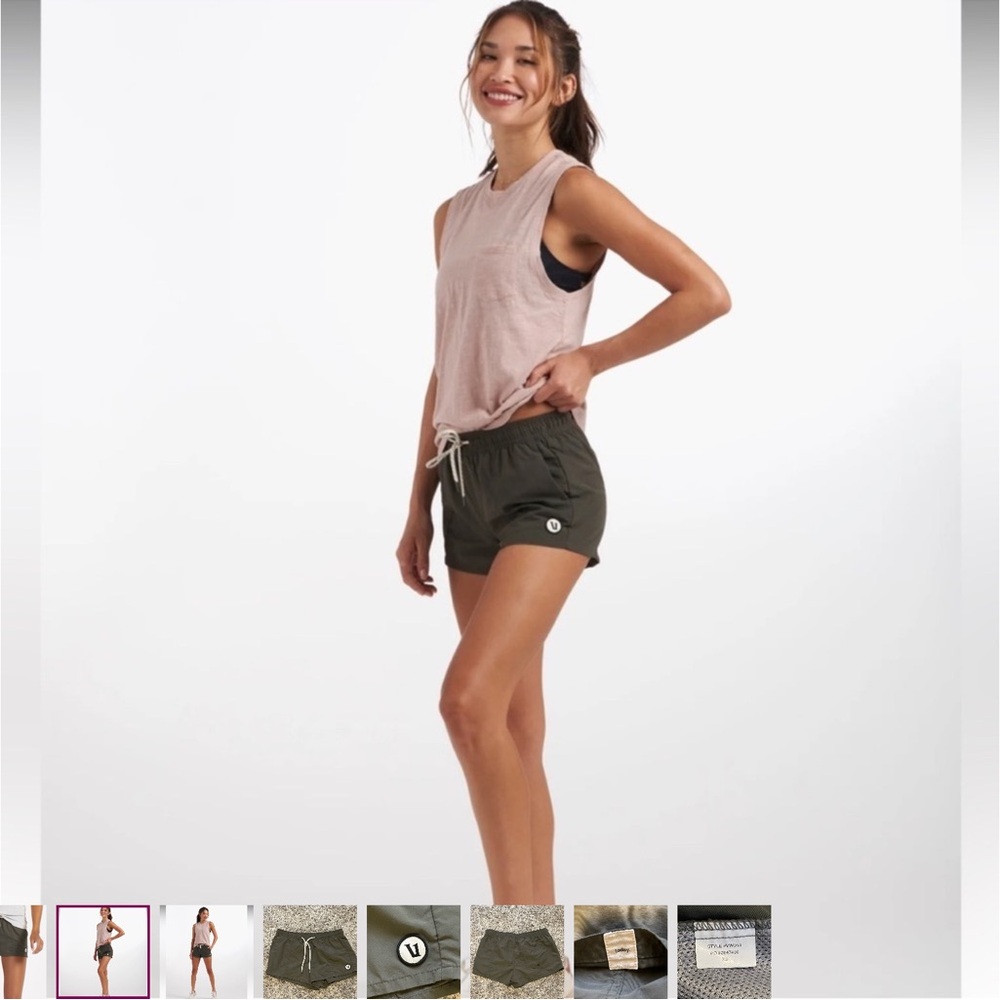 Vuori Olive Green Shorts